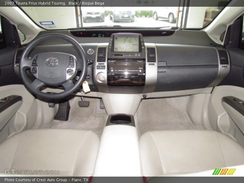 Black / Bisque Beige 2007 Toyota Prius Hybrid Touring