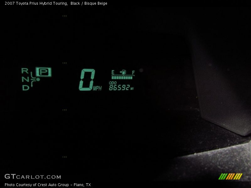 Black / Bisque Beige 2007 Toyota Prius Hybrid Touring
