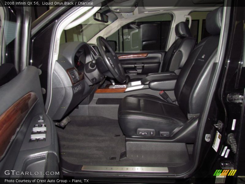 Liquid Onyx Black / Charcoal 2008 Infiniti QX 56