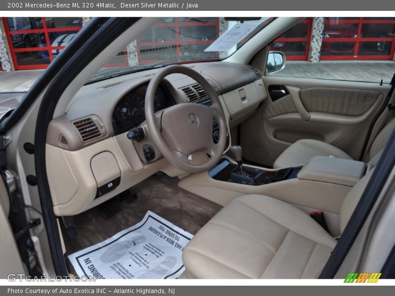 Desert Silver Metallic / Java 2002 Mercedes-Benz ML 320 4Matic