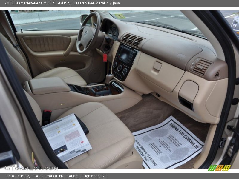 Desert Silver Metallic / Java 2002 Mercedes-Benz ML 320 4Matic