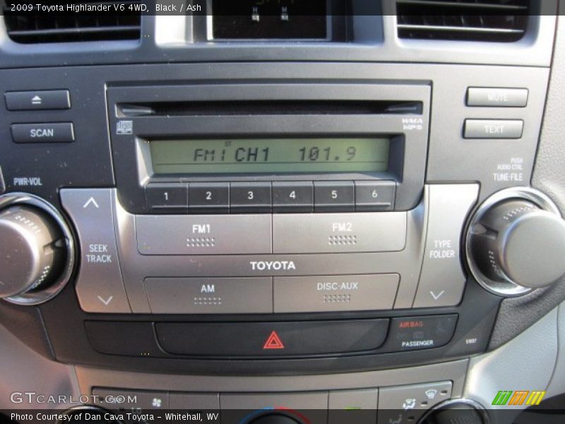 Black / Ash 2009 Toyota Highlander V6 4WD