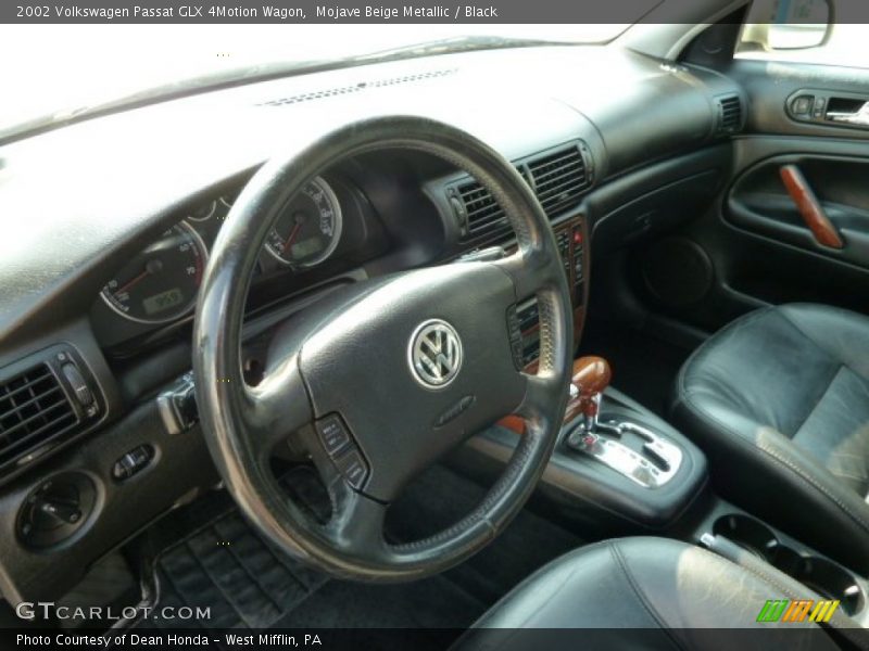  2002 Passat GLX 4Motion Wagon Black Interior