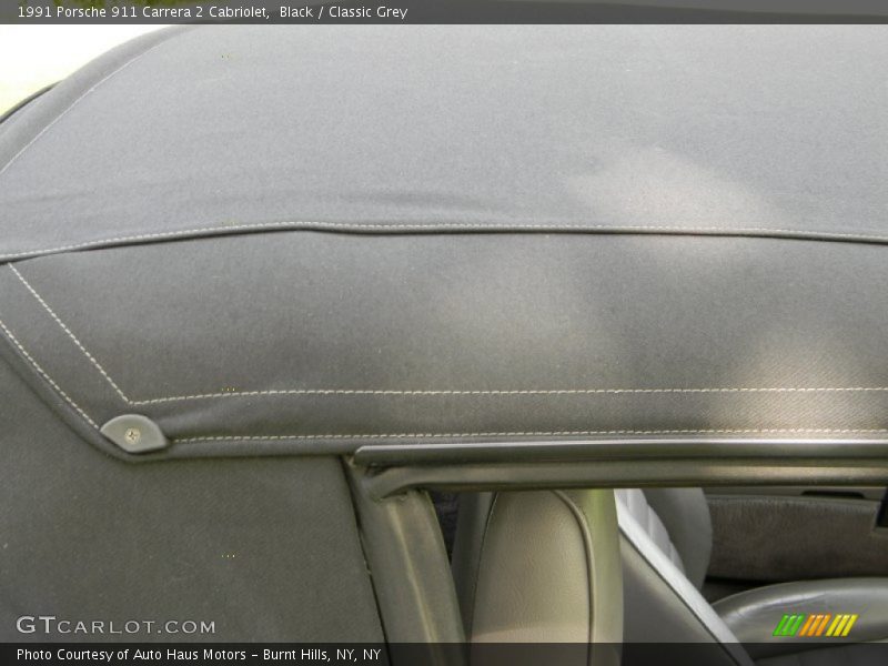 Black / Classic Grey 1991 Porsche 911 Carrera 2 Cabriolet