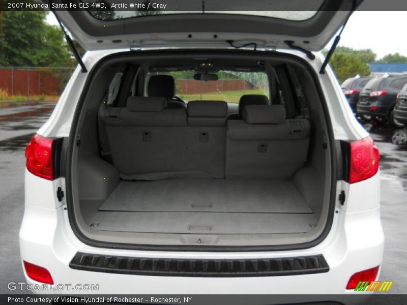 Arctic White / Gray 2007 Hyundai Santa Fe GLS 4WD
