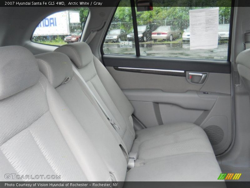 Arctic White / Gray 2007 Hyundai Santa Fe GLS 4WD