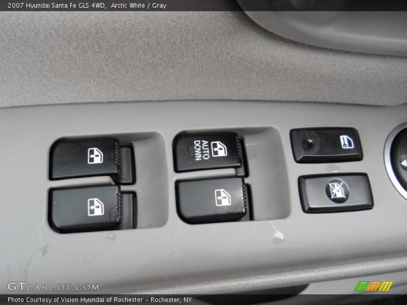 Arctic White / Gray 2007 Hyundai Santa Fe GLS 4WD