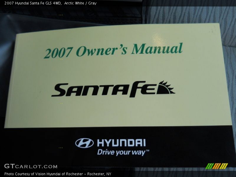 Arctic White / Gray 2007 Hyundai Santa Fe GLS 4WD