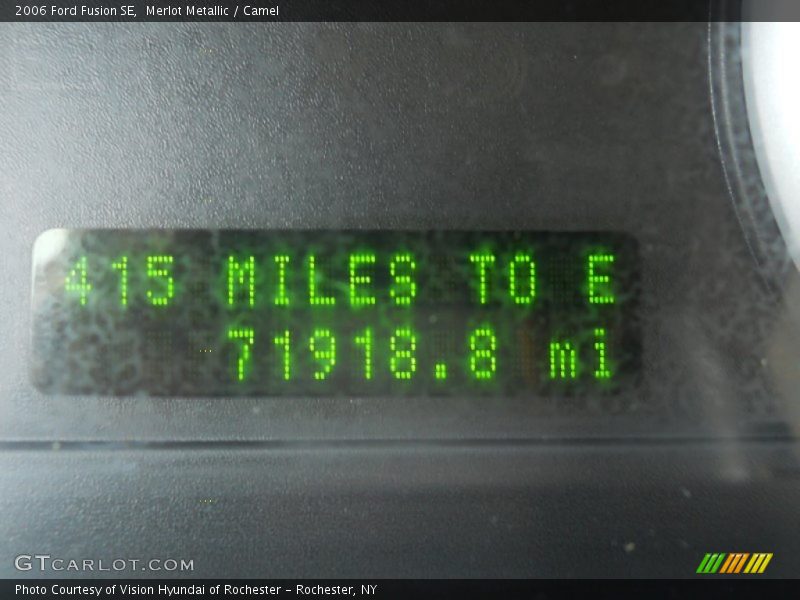 Merlot Metallic / Camel 2006 Ford Fusion SE