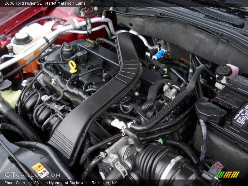 Merlot Metallic / Camel 2006 Ford Fusion SE