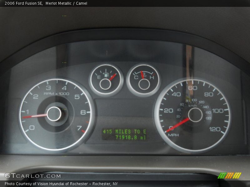 Merlot Metallic / Camel 2006 Ford Fusion SE