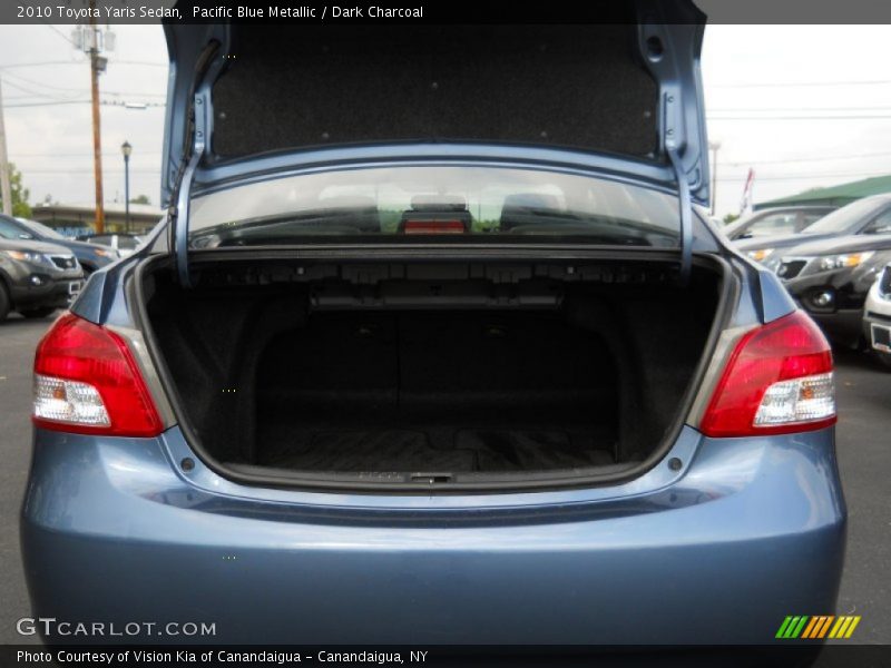 Pacific Blue Metallic / Dark Charcoal 2010 Toyota Yaris Sedan