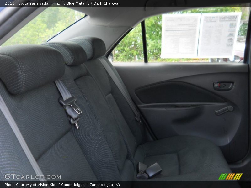 Pacific Blue Metallic / Dark Charcoal 2010 Toyota Yaris Sedan