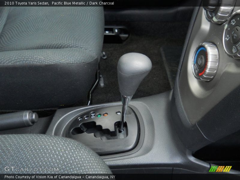 Pacific Blue Metallic / Dark Charcoal 2010 Toyota Yaris Sedan