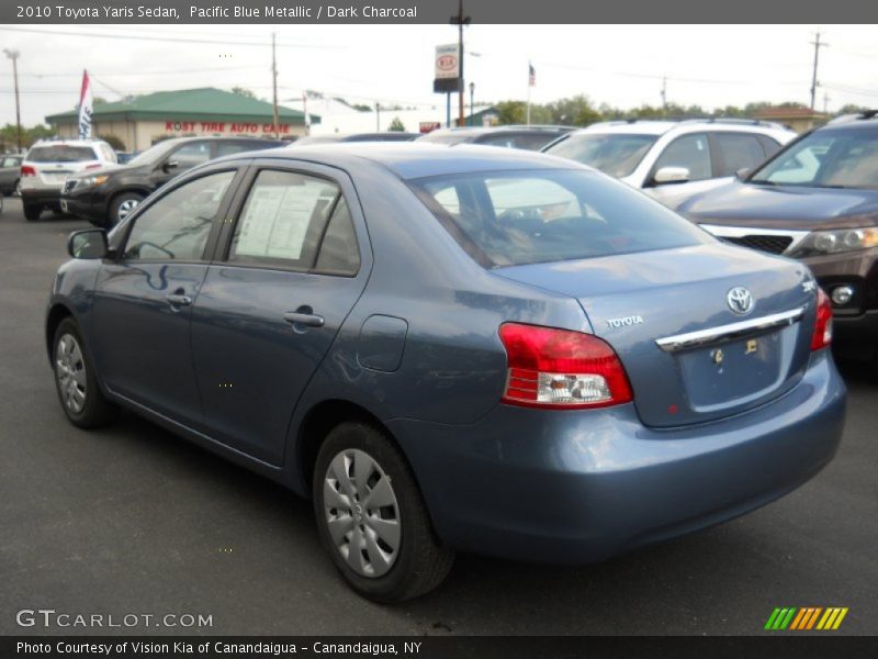 Pacific Blue Metallic / Dark Charcoal 2010 Toyota Yaris Sedan