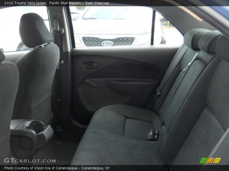 Pacific Blue Metallic / Dark Charcoal 2010 Toyota Yaris Sedan