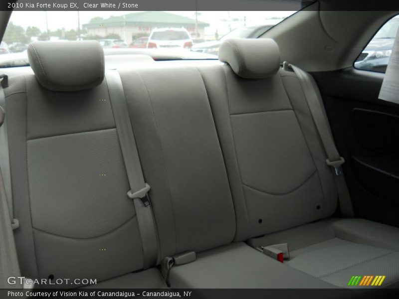 Clear White / Stone 2010 Kia Forte Koup EX