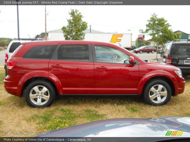 Inferno Red Crystal Pearl / Dark Slate Gray/Light Graystone 2009 Dodge Journey SXT