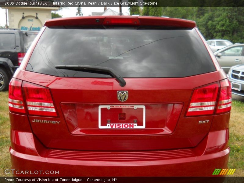 Inferno Red Crystal Pearl / Dark Slate Gray/Light Graystone 2009 Dodge Journey SXT