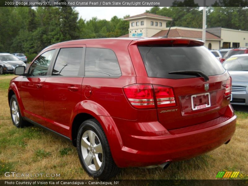 Inferno Red Crystal Pearl / Dark Slate Gray/Light Graystone 2009 Dodge Journey SXT