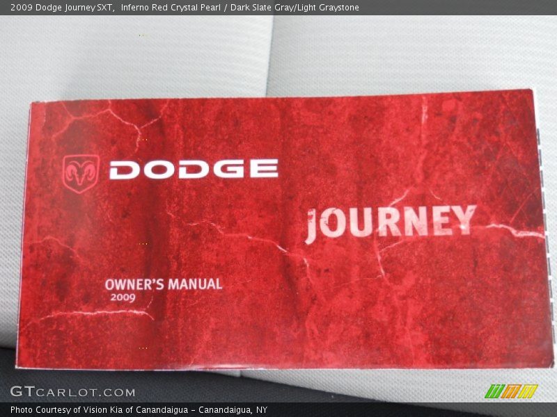Inferno Red Crystal Pearl / Dark Slate Gray/Light Graystone 2009 Dodge Journey SXT