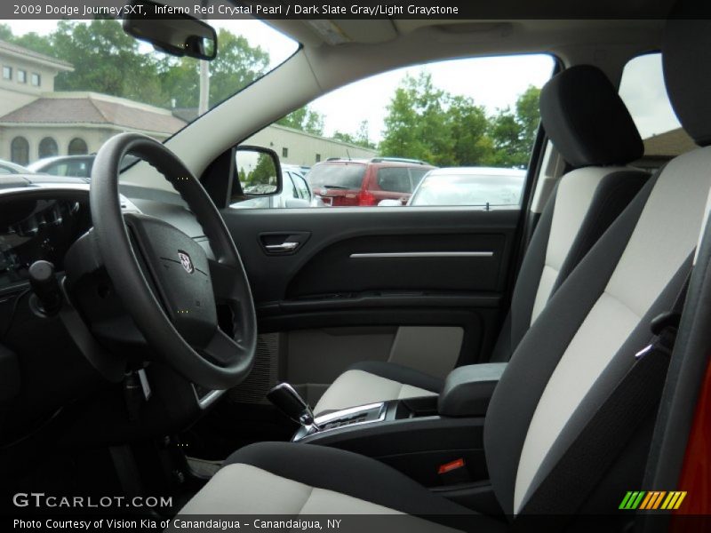 Inferno Red Crystal Pearl / Dark Slate Gray/Light Graystone 2009 Dodge Journey SXT