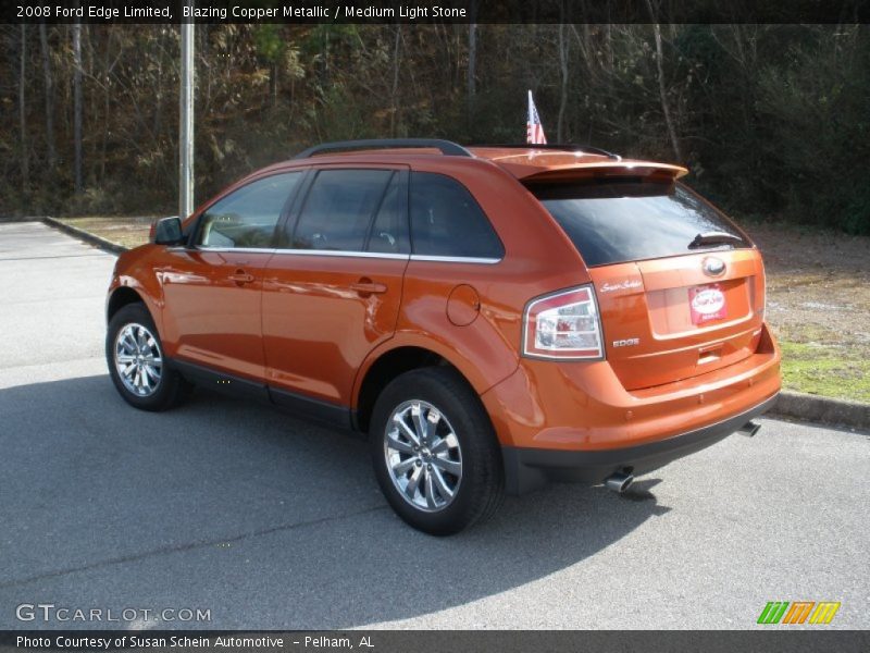 Blazing Copper Metallic / Medium Light Stone 2008 Ford Edge Limited