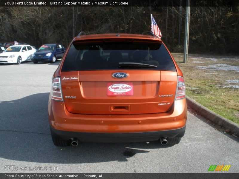 Blazing Copper Metallic / Medium Light Stone 2008 Ford Edge Limited