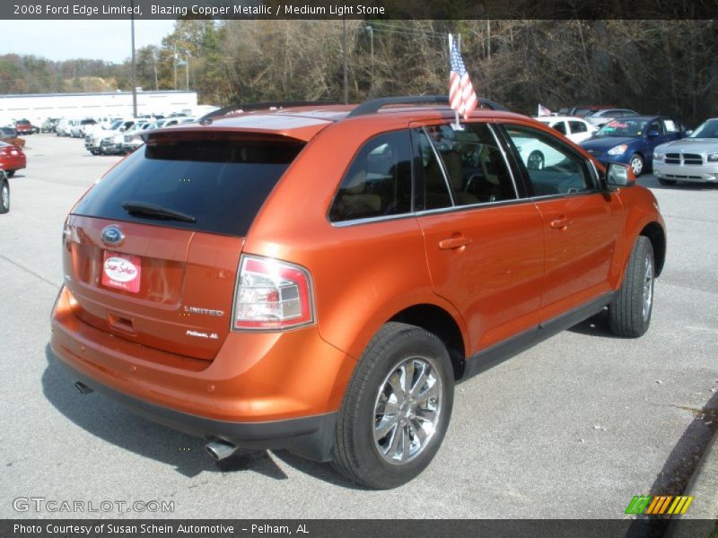 Blazing Copper Metallic / Medium Light Stone 2008 Ford Edge Limited