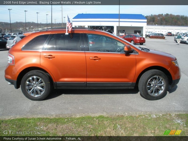 Blazing Copper Metallic / Medium Light Stone 2008 Ford Edge Limited