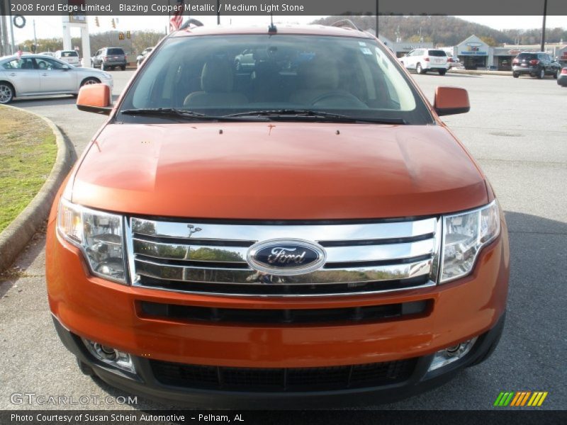 Blazing Copper Metallic / Medium Light Stone 2008 Ford Edge Limited