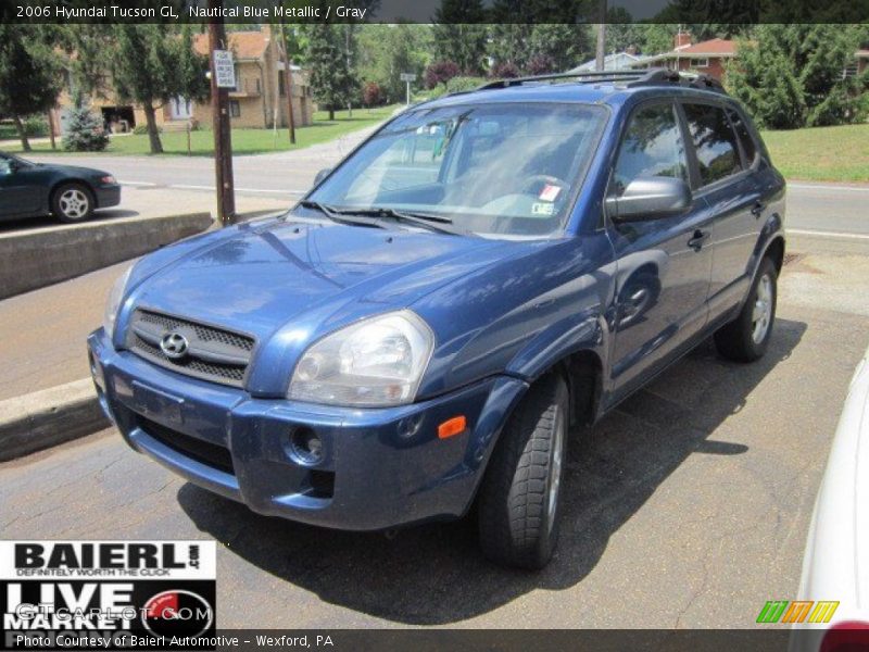 Nautical Blue Metallic / Gray 2006 Hyundai Tucson GL