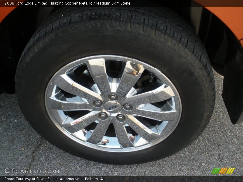 Blazing Copper Metallic / Medium Light Stone 2008 Ford Edge Limited