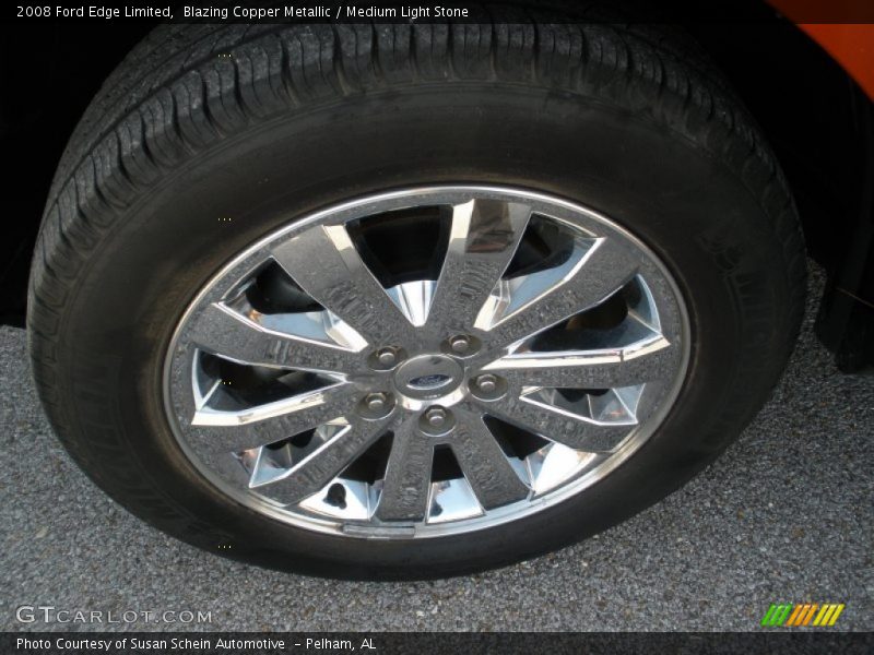 Blazing Copper Metallic / Medium Light Stone 2008 Ford Edge Limited