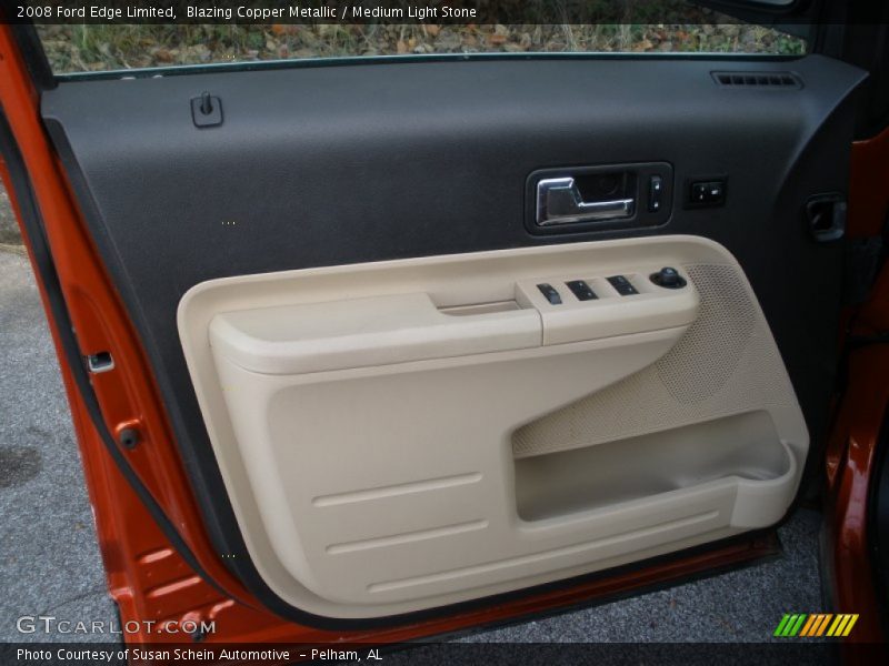 Blazing Copper Metallic / Medium Light Stone 2008 Ford Edge Limited