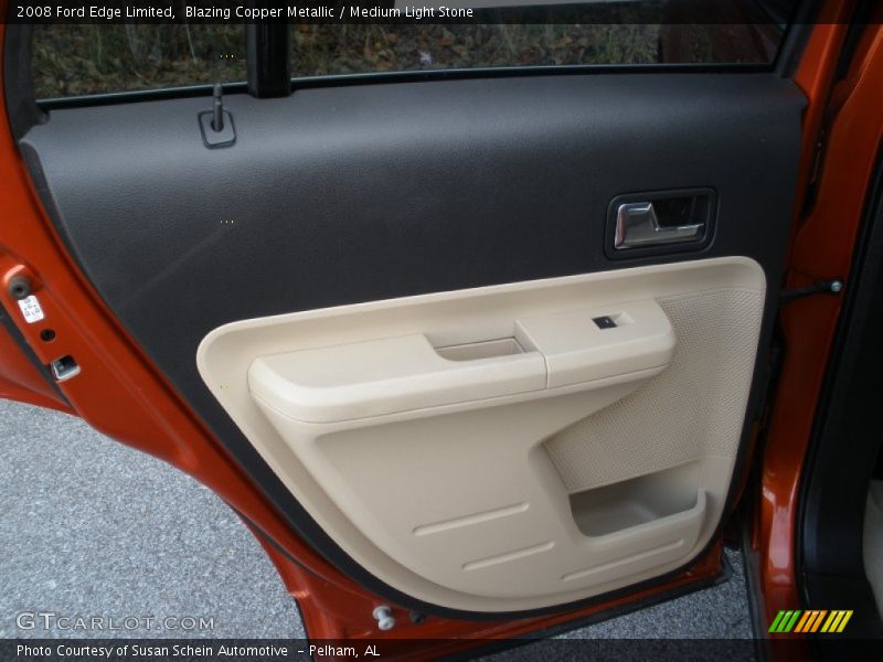 Blazing Copper Metallic / Medium Light Stone 2008 Ford Edge Limited