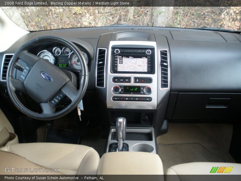 Blazing Copper Metallic / Medium Light Stone 2008 Ford Edge Limited