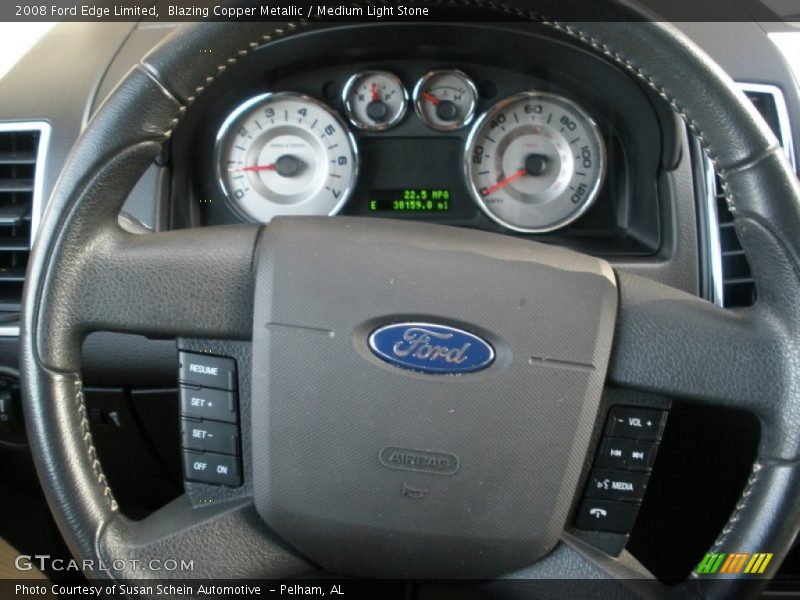 Blazing Copper Metallic / Medium Light Stone 2008 Ford Edge Limited