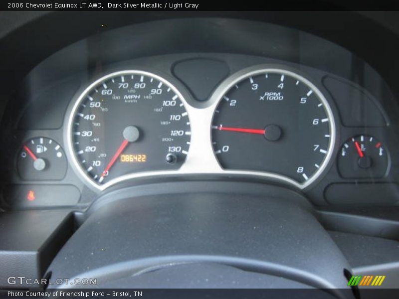 Dark Silver Metallic / Light Gray 2006 Chevrolet Equinox LT AWD
