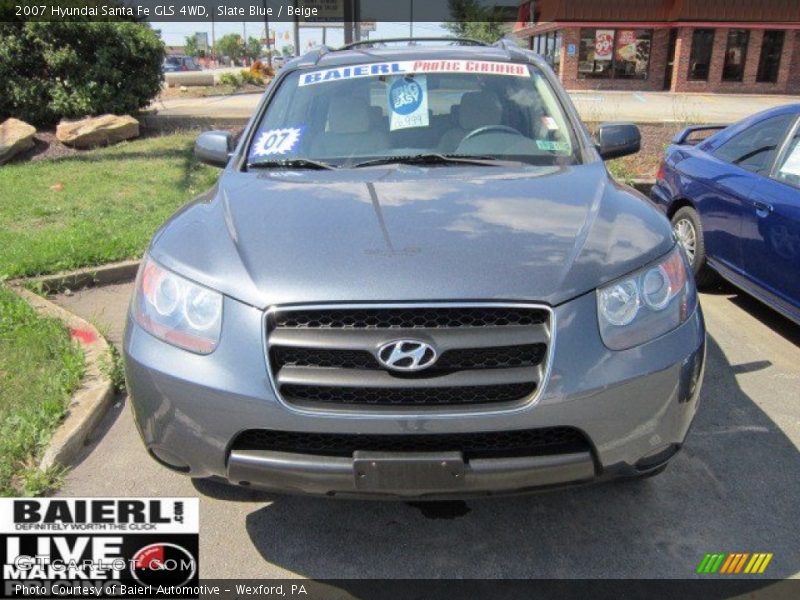 Slate Blue / Beige 2007 Hyundai Santa Fe GLS 4WD