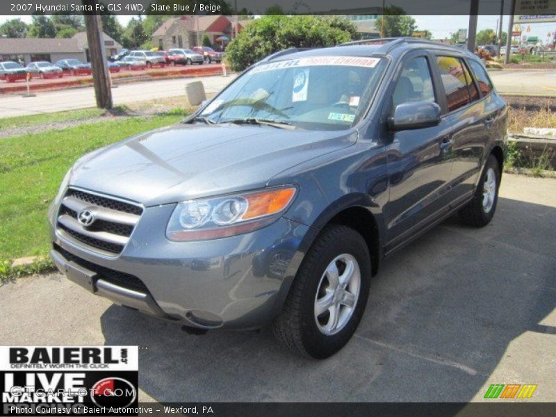 Slate Blue / Beige 2007 Hyundai Santa Fe GLS 4WD