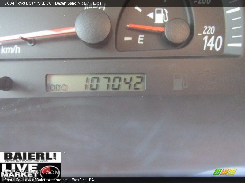 Desert Sand Mica / Taupe 2004 Toyota Camry LE V6