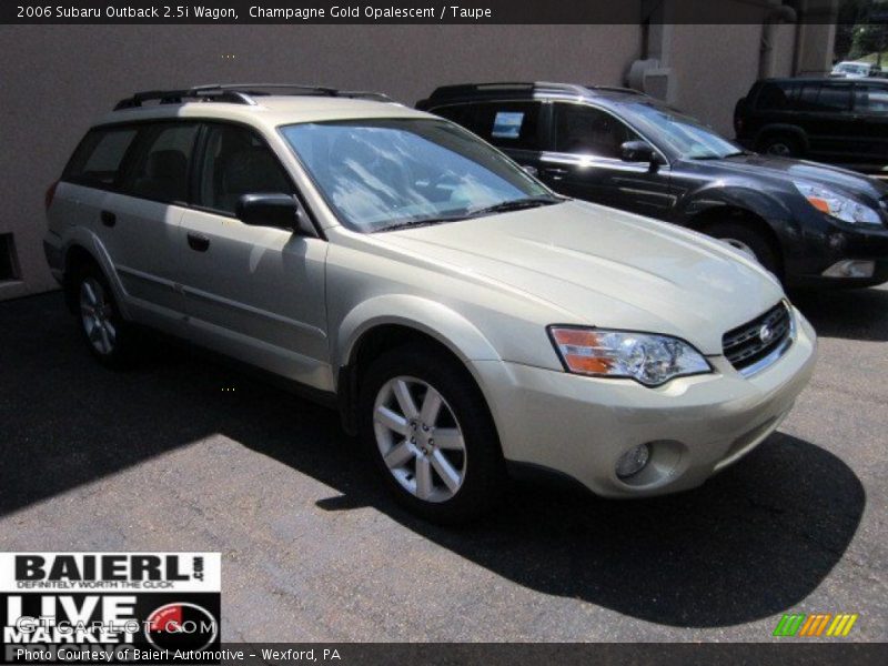 Champagne Gold Opalescent / Taupe 2006 Subaru Outback 2.5i Wagon