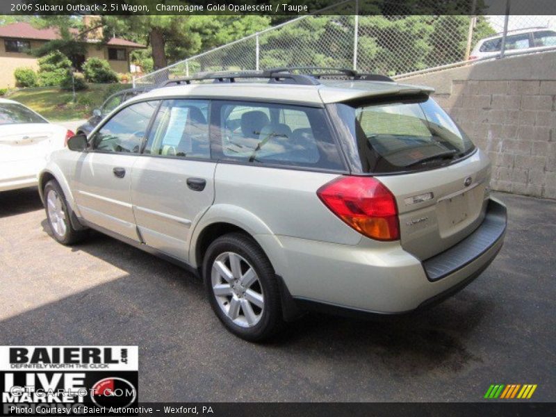 Champagne Gold Opalescent / Taupe 2006 Subaru Outback 2.5i Wagon