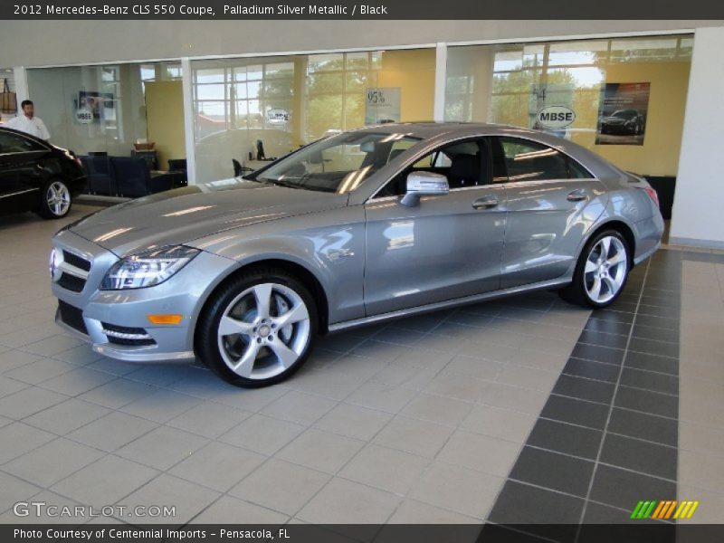 Palladium Silver Metallic / Black 2012 Mercedes-Benz CLS 550 Coupe