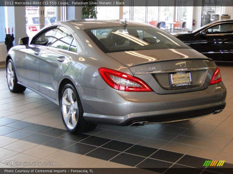 Palladium Silver Metallic / Black 2012 Mercedes-Benz CLS 550 Coupe