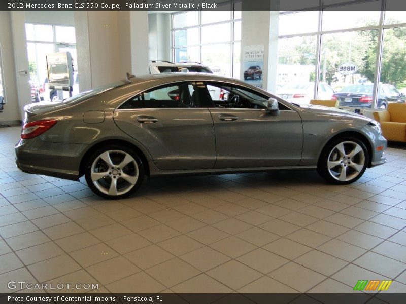 Palladium Silver Metallic / Black 2012 Mercedes-Benz CLS 550 Coupe