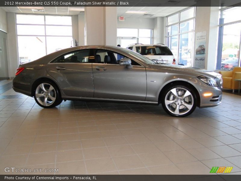 Palladium Silver Metallic / Black 2012 Mercedes-Benz CLS 550 Coupe