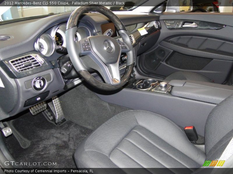 Palladium Silver Metallic / Black 2012 Mercedes-Benz CLS 550 Coupe