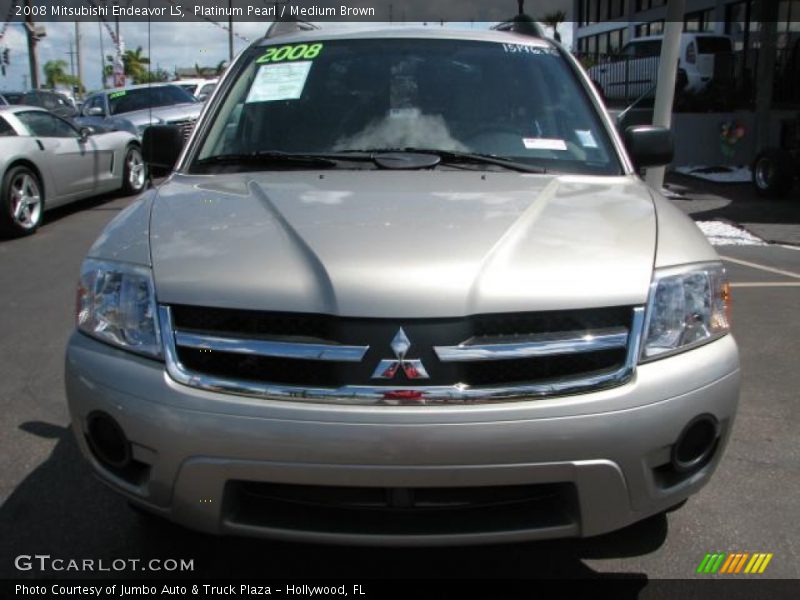 Platinum Pearl / Medium Brown 2008 Mitsubishi Endeavor LS